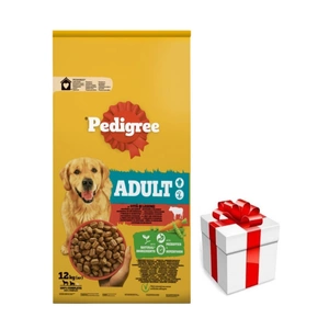 PEDIGREE® Adult 12 kg ar liellopu gaļu - sausa pilnvērtīga barība pieaugušiem lieliem un vidēja lieluma suņiem