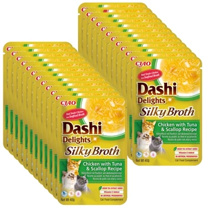 INABA Dashi Delights zīdainais buljons Vistas gaļa ar tunci un ķemmīšgliemenēm 40g