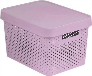 "Curver Infinity 17 L perforēts konteiners ar vāku Rozā krāsā