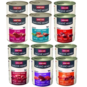 ANIMONDA GranCarno Pieaugušo suņu garša: lasis + spināti 800g