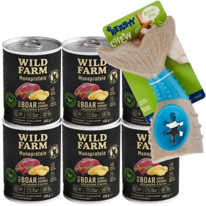 Wild Farm Monoprotein Wild Boar 400g hipoalerģiska barība suņiem