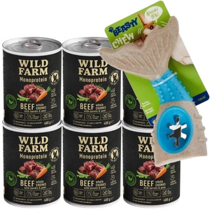 Wild Farm Monoprotein Beef 400g hipoalerģiska barība suņiem
