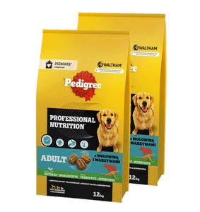 PEDIGREE® Junior Professional Nutrition 12 kg ar mājputnu gaļu un dārzeņiem - sausā pilnvērtīgā barība lielo un vidējo šķirņu kucēniem