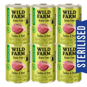 WILD FARM Premium Grain Free Turkey and Teal 400g - barība sterilizētiem kaķiem bez graudiem