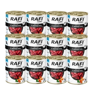 DOLINA NOTECI Mitrā barība suņiem Rafi Classic ar jēra gaļu 800 g