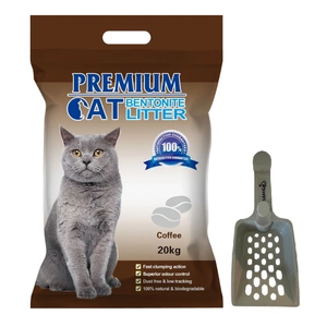 Premium Cat Clumping Bentonite Litter - dabīgs kaķiem 20L