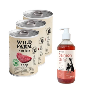 Wild Farm pastēte liellopu gaļa 400g bezglutēna barība suņiem