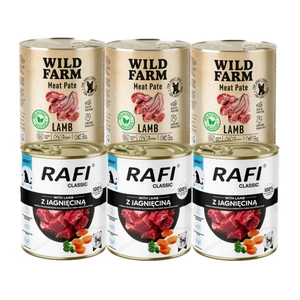 DOLINA NOTECI Mitrā barība suņiem Rafi Classic ar jēra gaļu 800 g