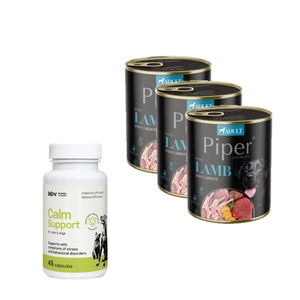 DOLINA NOTECI Piper suņiem jēra gaļa ar burkāniem 800g