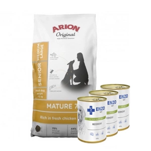 ARION Original Original Mature 7+ Senior Medium & Large Chicken sausā barība suņiem 12 kg