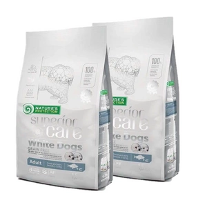 NATURE'S PROTECTION Superior Care White Dogs Small & Mini Breeds Adult Grain Free White Fish sausas maistas šunims 1,5kg