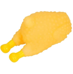 NUXIE® Gumijas vistas čīkstinošā rotaļlieta suņu košļājamā rotaļlieta 13,5cm