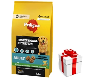 PEDIGREE® Junior Professional Nutrition 12 kg ar mājputnu gaļu un dārzeņiem - sausā pilnvērtīgā barība lielo un vidējo šķirņu kucēniem