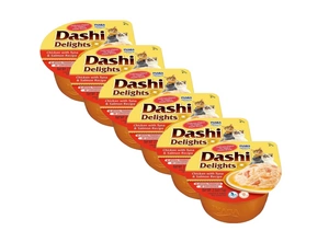 Inaba DASHI papildbarība kaķiem - vistas, tunča un laša garšas buljons 6x70 g