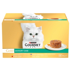 Purina Gourmet Gold kaķu barība Savoury Cake 48 x 85 g