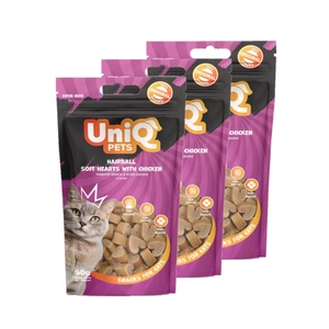 UNIQ PETS kaķu našķi - mīkstas sirsniņas ar vistas gaļu 50g