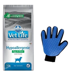 FARMINA Vet Life Dog Hypoallergenic Egg & Rice 12kg + bezmaksas ķemmēšanas cimds