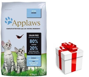 Applaws Kitten Kitten Chicken sausā barība kaķēniem 7,5kg + STAGMENA KATEI