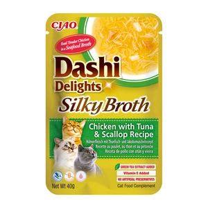 INABA Dashi Delights zīdainais buljons Vistas gaļa ar tunci un ķemmīšgliemenēm 40g