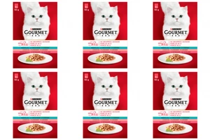 GOURMET mon Petit Kaķu barība - zivis MIX 72x50g