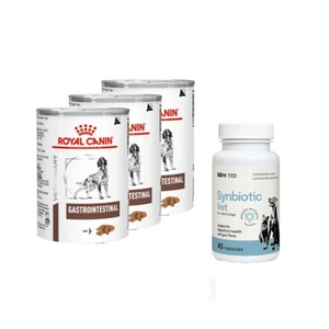 ROYAL CANIN Gastro Intestinal GI25 3x400g var SHUO + ENZO VET Zarnu diēta suņiem ar jēra gaļu 3x400g