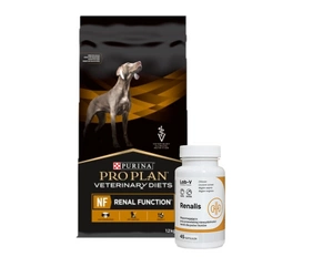 PURINA Veterinary PVD NF Renal Function 12kg + LAB-V Renalis 45 kapsulasj
