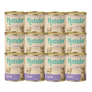 Katido Mitrā kaķu barība ar jēra gaļu 400g