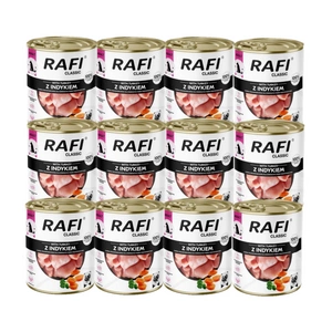 DOLINA NOTECI Mitrā barība suņiem Rafi Classic ar tītaru 800g