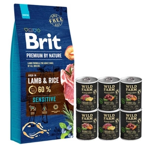 BRIT Premium By Nature Sensitive jēra gaļa 15kg