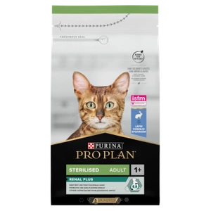 PRO PLAN Sterilizēta Renal Plus trušiem bagāta barība kaķiem 1,5kg