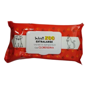 SalviettZOO XL - suņu un kaķu kopšanas salvetes 40gab (hlorheksidīns)