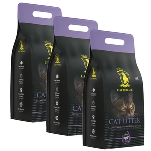 Cat Royale Lavender bentonīta pakaiši 30l (3x10l)