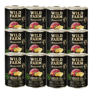 Wild Farm Monoprotein Wild Boar 400g hipoalerģiska barība suņiem