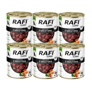 DOLINA NOTECI Mitrā barība suņiem Rafi Classic ar brieža gaļu 800g