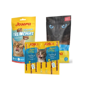 JOSERA JosiCat gaļas nūjiņas ar lasi un foreli 35g