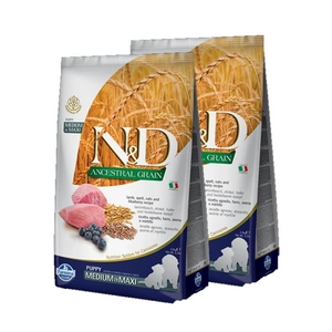 Farmina N&D Ancestral Grain LAMB & BLUEBERRY PUPPY MEDIUM & MAXI 12 kg