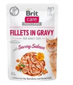 BRIT CARE Cat Pufs Fileja mērcē ar pikanto lasi 85g