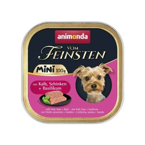 ANIMONDA Vom Feinsten mini adult  teļa gaļa/šķiņķis/baziliks 100 g