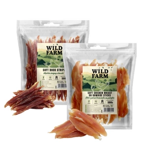 WILD FARM Vistas krūtiņas fileja uz kociņa 500g suņu kārums