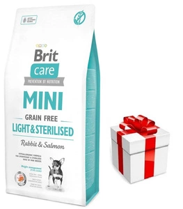 BRIT CARE Mini Grain-Free Light&Sterilised 7kg + barība suņiem