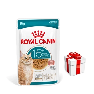 ROYAL CANIN mitrā kaķu barība, Senior Ageing 15+, mērce 12x85g
