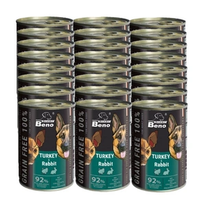 Super Beno PIES bezzbożowe kąski z indykiem i królikiem w sosie 415g