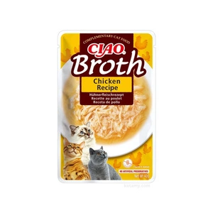 INABA Ciao Broth kaķu barības piedeva ar vistas garšu buljonā 40g