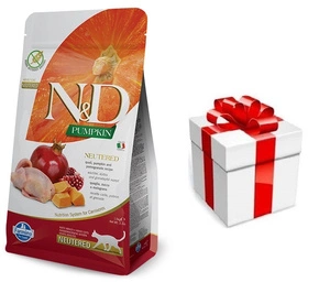 Farmina N&D Pumpkin feline KIVILS, PUMPKINS UN POMEGRANĀTS NEUTERĒTA RECEPTĒ 1,5kg
