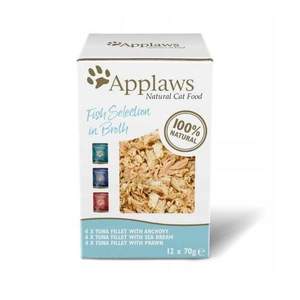 Applaws Cat Tin Multipack Fish Selection in Bulth 12x70g