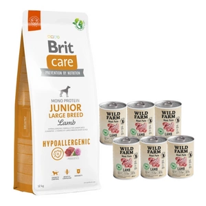 BRIT CARE Dog Hypoallergenic Junior Large Breed Lamb 12kg