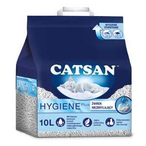 CATSAN Hygiene Plus 10l - dabīgs kaķu pakaišs