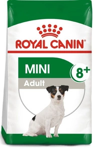 ROYAL CANIN Mini Adult +8 8kg sausā barība vecākiem suņiem vecumā no 8 līdz 12 gadiem, mazām šķirnēm