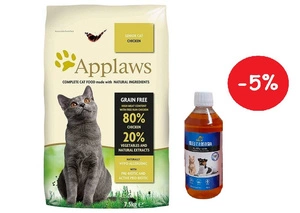 Applaws Senior Chicken sausā barība 7,5kg + Applaws Senior Chicken sausā barība 7,5kg + LAB V Laša eļļa suņiem un kaķiem 500ml