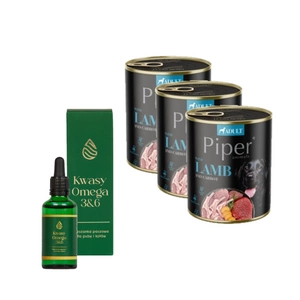 DOLINA NOTECI Piper suņiem jēra gaļa ar burkāniem 800g